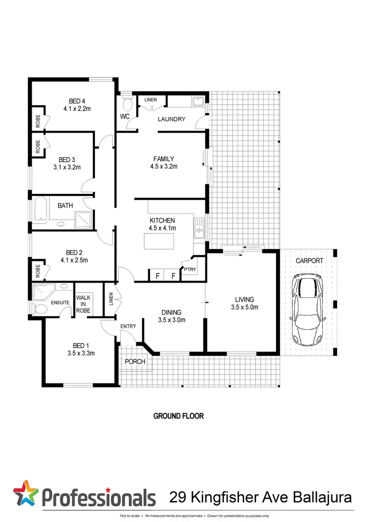Floorplan of Homely house listing, 29 Kingfisher Avenue, Ballajura WA 6066