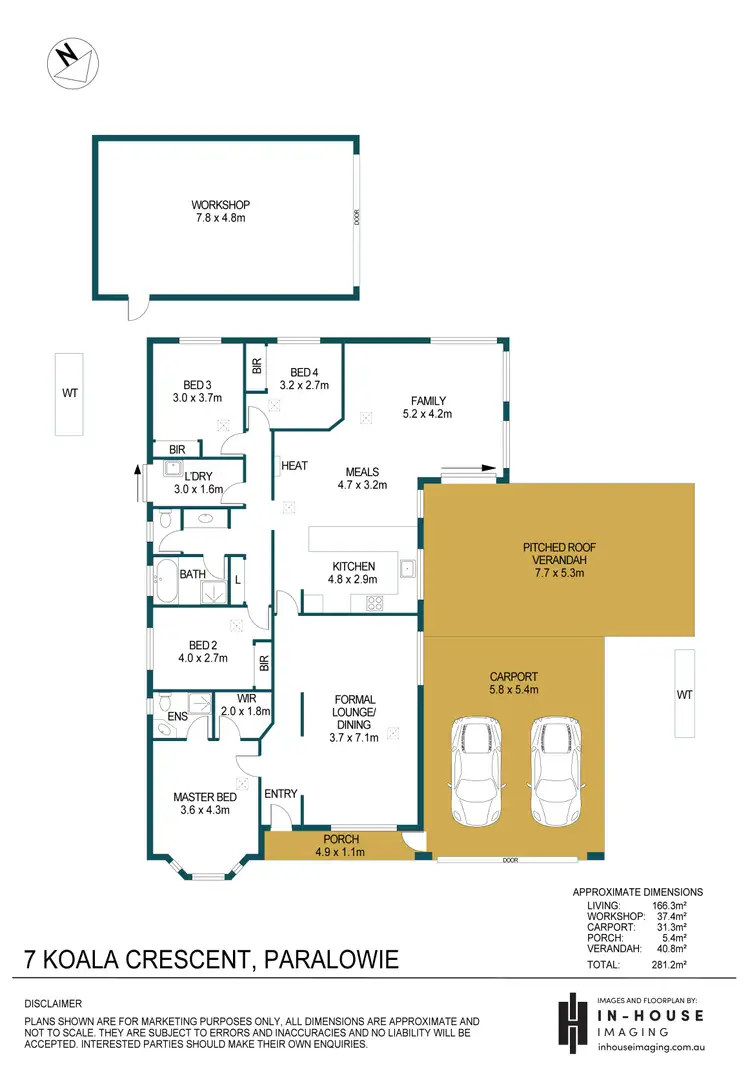 Floorplan of Homely house listing, 7 Koala Crescent, Paralowie SA 5108