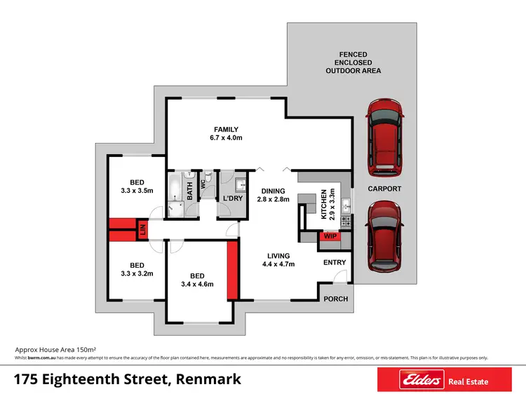 Floorplan of Homely house listing, 175 Eighteenth Street, Renmark SA 5341