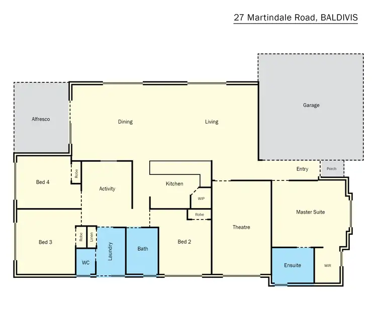 Floorplan of Homely house listing, 27 Martindale Road, Baldivis WA 6171
