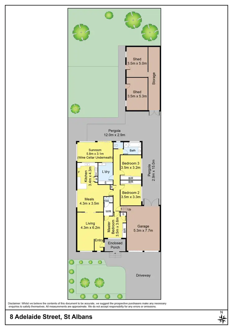 Floorplan of Homely house listing, 8 Adelaide Street, St Albans VIC 3021