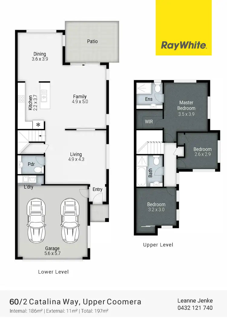Floorplan of Homely townhouse listing, 60/2 Catalina Way, Upper Coomera QLD 4209