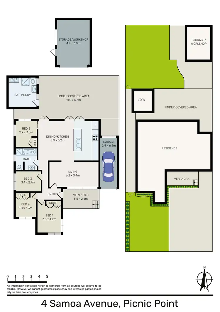 Floorplan of Homely house listing, 4 Samoa Ave, Picnic Point NSW 2213