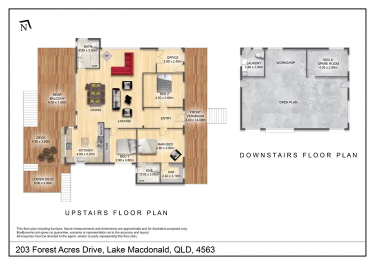 Floorplan of Homely house listing, 203 Forest Acres Drive, Lake Macdonald QLD 4563