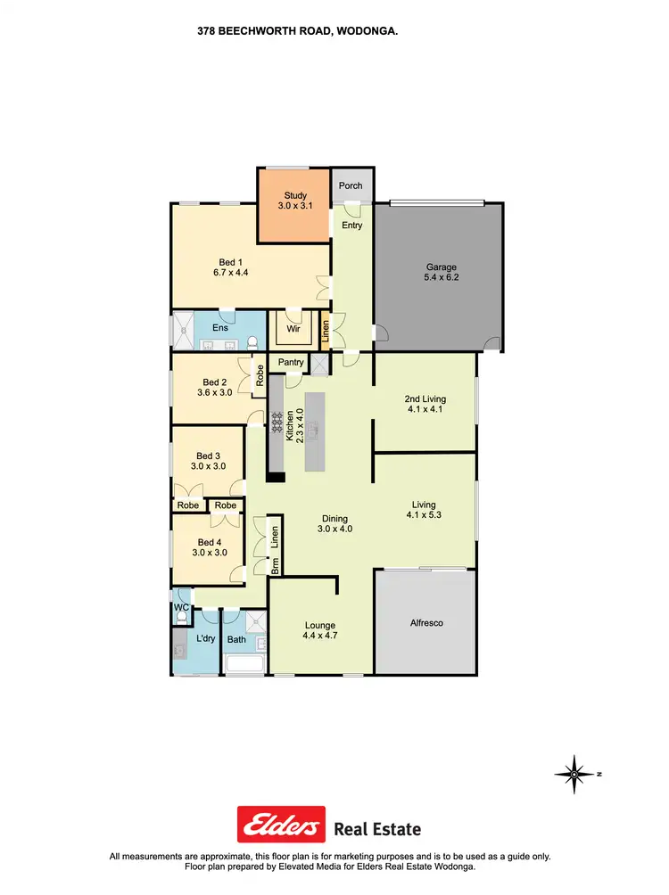 Floorplan of Homely house listing, 378 Beechworth Road, Wodonga VIC 3690