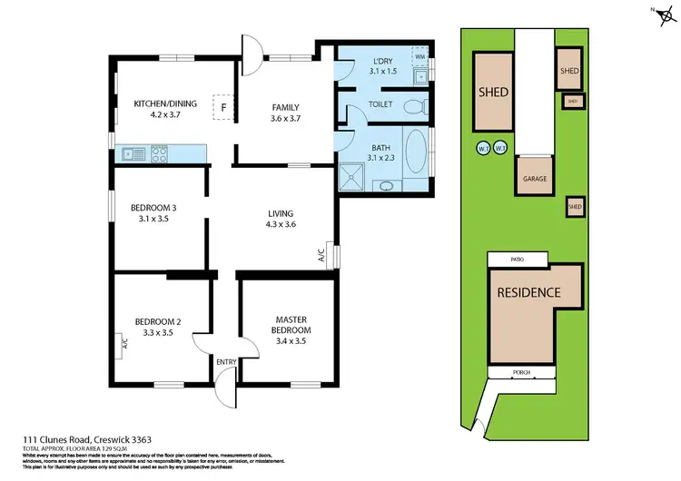 Floorplan of Homely house listing, 111 Clunes Road, Creswick VIC 3363