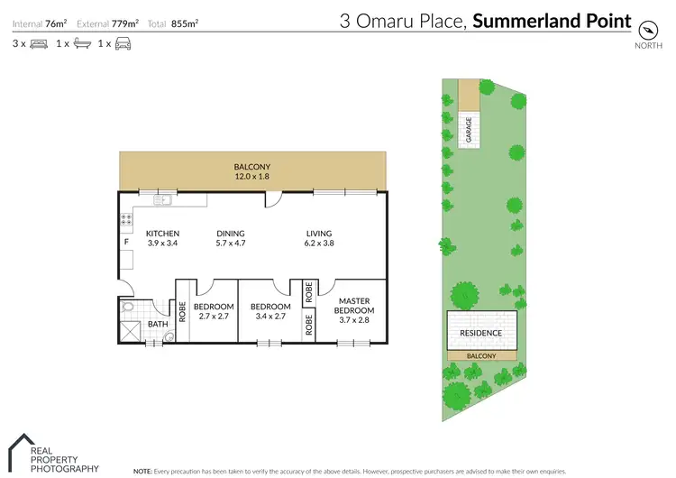Floorplan of Homely house listing, 3 Omaru Place, Summerland Point NSW 2259