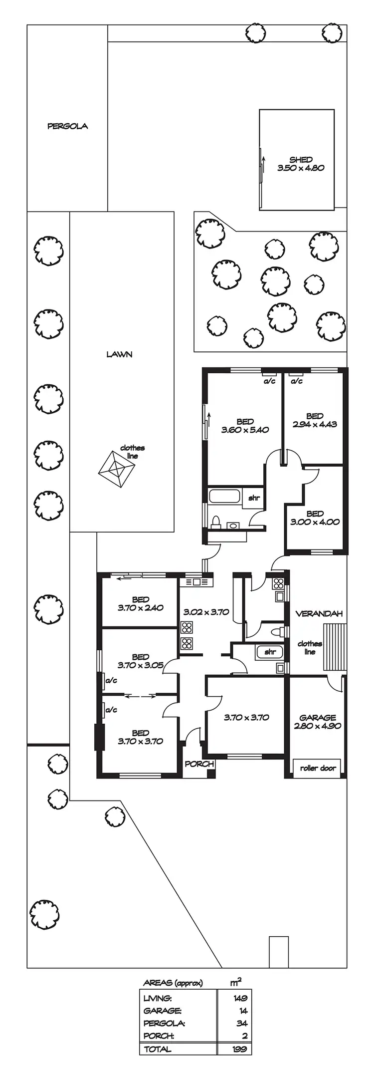 Floorplan of Homely house listing, 4 Templewood Avenue, Manningham SA 5086