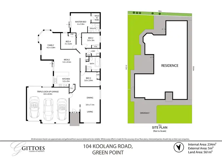 Floorplan of Homely house listing, 104 Koolang Road, Green Point NSW 2251