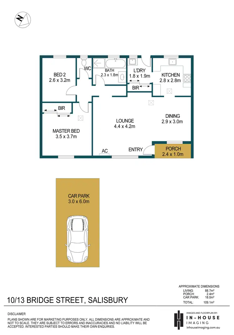 Floorplan of Homely unit listing, 10/13 Bridge Street, Salisbury SA 5108
