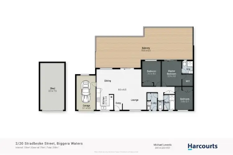 Floorplan of Homely house listing, 2/20 Stradbroke Street, Biggera Waters QLD 4216