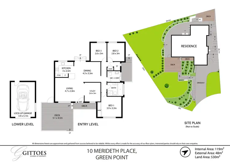 Floorplan of Homely house listing, 10 Merideth Place, Green Point NSW 2251