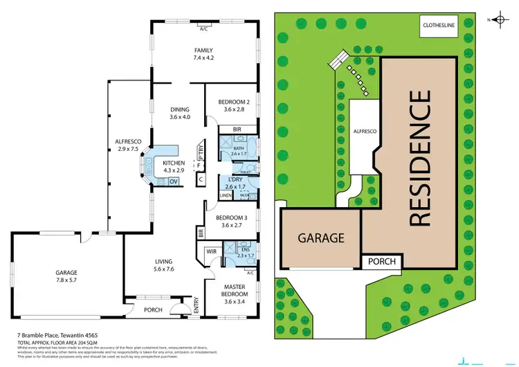 Floorplan of Homely house listing, 7 Bramble Place, Tewantin QLD 4565