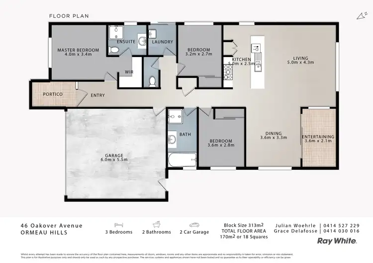 Floorplan of Homely house listing, 46 Oakover Avenue, Ormeau Hills QLD 4208