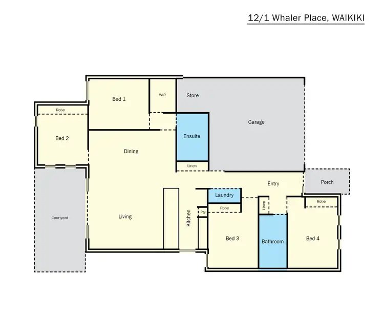 Floorplan of Homely house listing, 12/1 Whaler Place, Waikiki WA 6169
