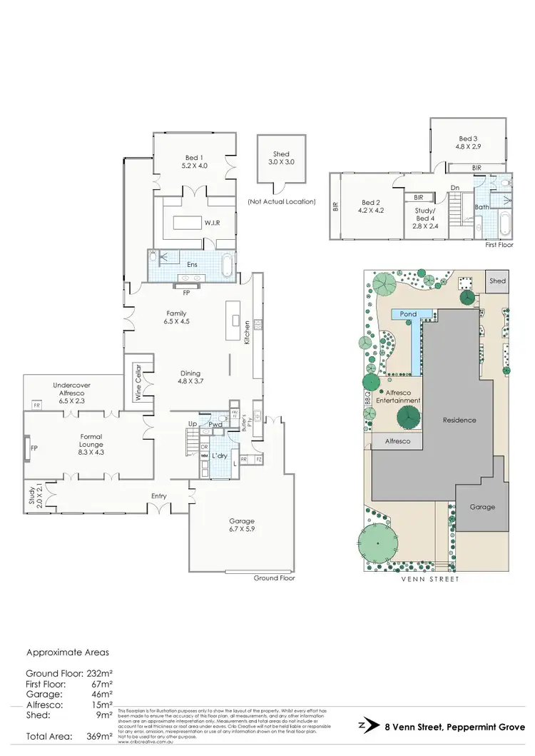 Floorplan of Homely house listing, 8 Venn Street, Peppermint Grove WA 6011