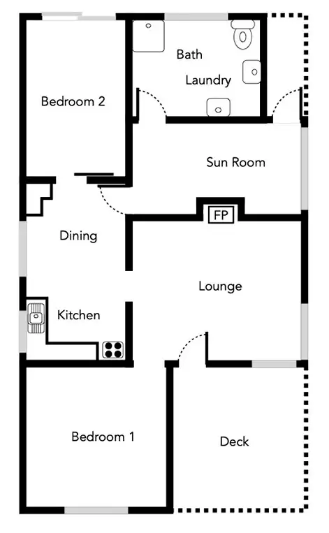 Floorplan of Homely house listing, 41 Main Street, Bealiba VIC 3475