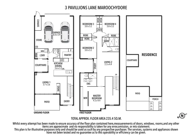 Floorplan of Homely house listing, 3 Pavilions Lane, Maroochydore QLD 4558