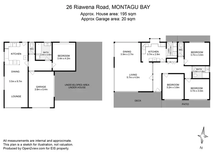 Floorplan of Homely house listing, 26 Riawena Road, Montagu Bay TAS 7018