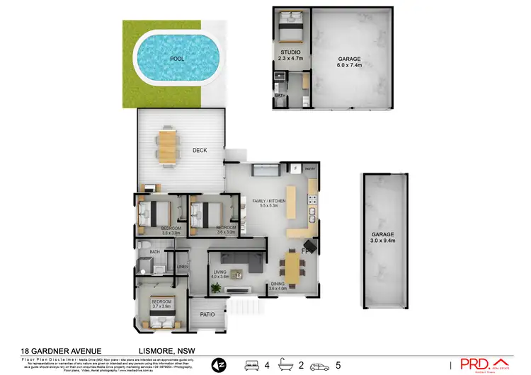 Floorplan of Homely house listing, 18 Gardner Avenue, Lismore NSW 2480