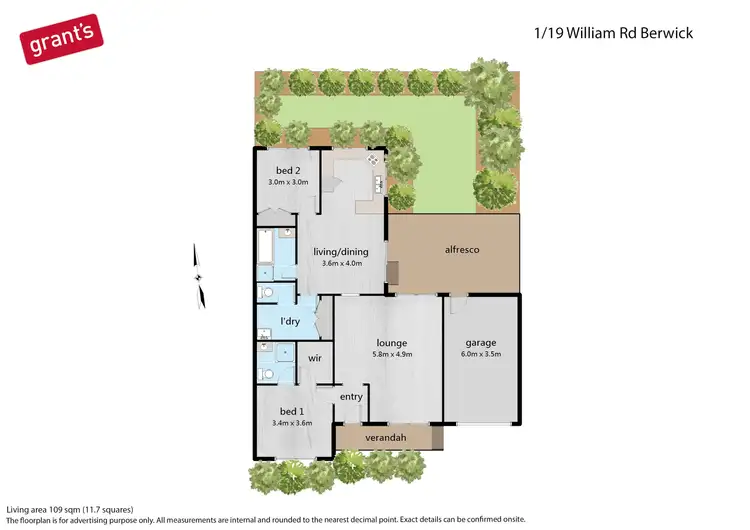 Floorplan of Homely unit listing, 1/19 William Road, Berwick VIC 3806