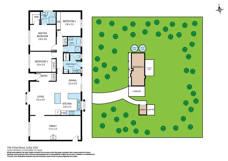 Floorplan of Homely house listing, 706 Gillies Road, Sulky VIC 3352