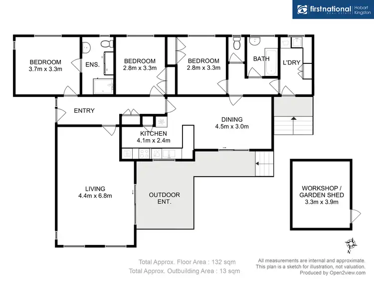 Floorplan of Homely house listing, 31 Hutchins Street, Kingston TAS 7050