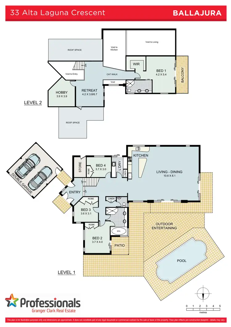 Floorplan of Homely house listing, 33 Alta Laguna Crescent, Ballajura WA 6066