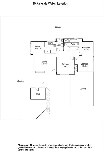 Floorplan of Homely house listing, 3/99-101 Parkside Walk, Laverton VIC 3028