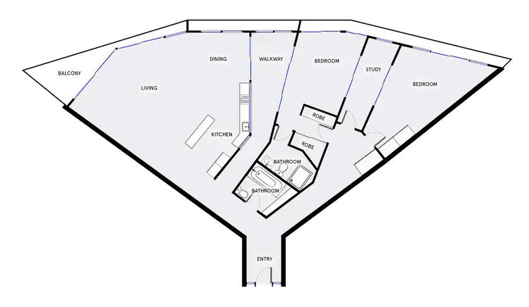 Floorplan of Homely apartment listing, 609/25 Edinburgh Avenue, City ACT 2601