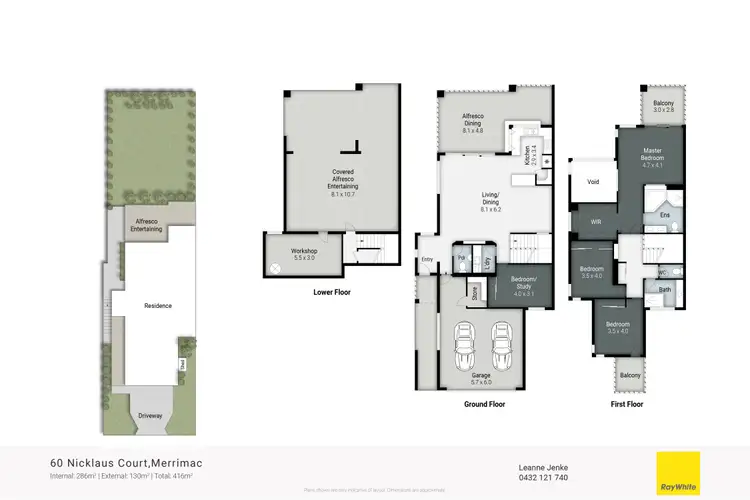 Floorplan of Homely house listing, 60 Nicklaus Court, Merrimac QLD 4226