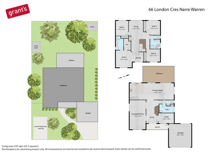 Floorplan of Homely house listing, 66 London Crescent, Narre Warren VIC 3805