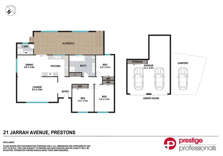 Floorplan of Homely house listing, 21 Jarrah Avenue, Prestons NSW 2170
