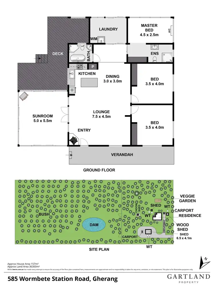 Floorplan of Homely house listing, 585 Wormbete Station Road, Gherang VIC 3240