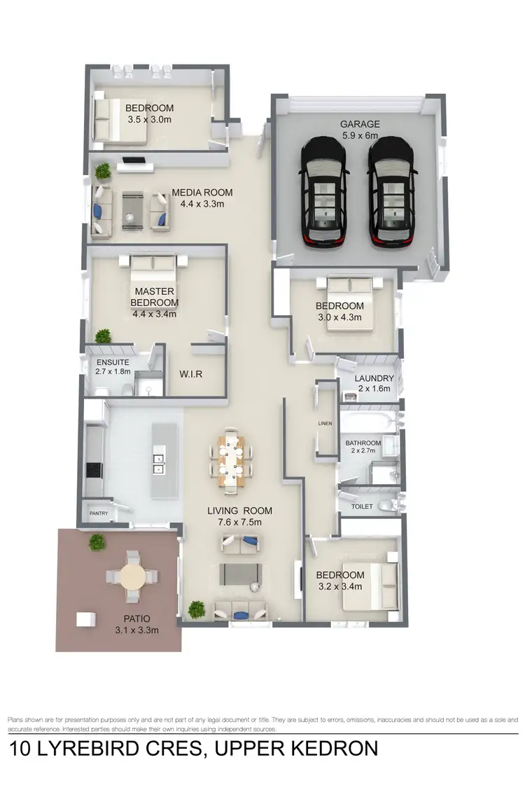 Floorplan of Homely house listing, 10 Lyrebird Crescent, Upper Kedron QLD 4055
