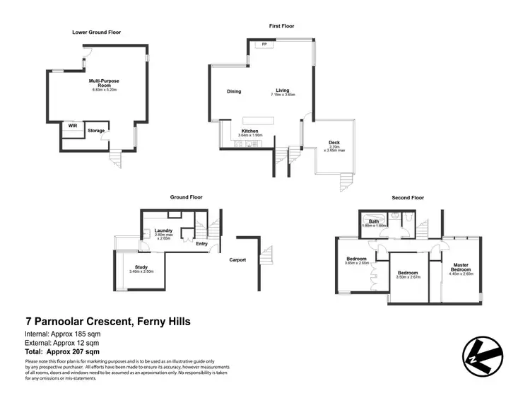 Floorplan of Homely house listing, 7 Parnoolar Crescent, Ferny Hills QLD 4055