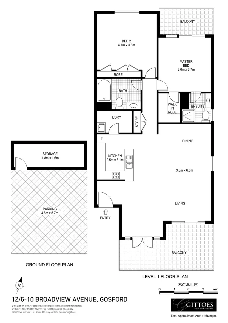 Floorplan of Homely unit listing, 12/6-10 Broadview Avenue, Gosford NSW 2250