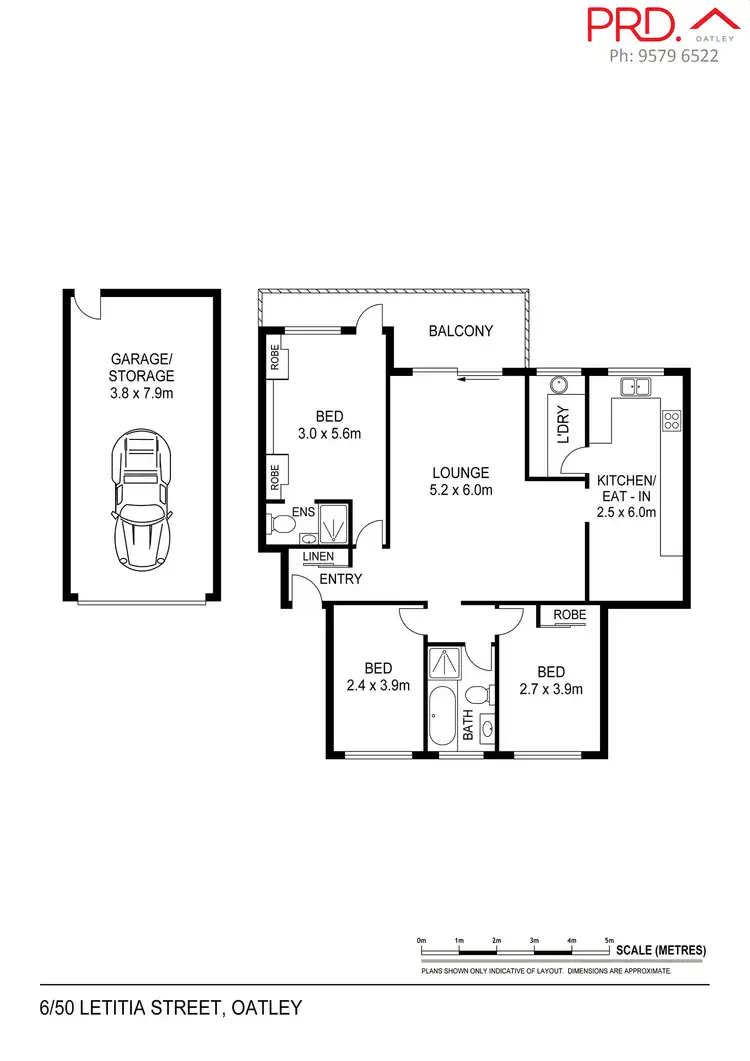 Floorplan of Homely unit listing, 6/50 Letitia Street, Oatley NSW 2223