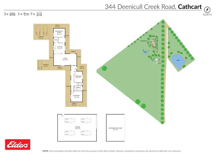 Floorplan of Homely house listing, 344 Deenicull Creek Road, Cathcart VIC 3377