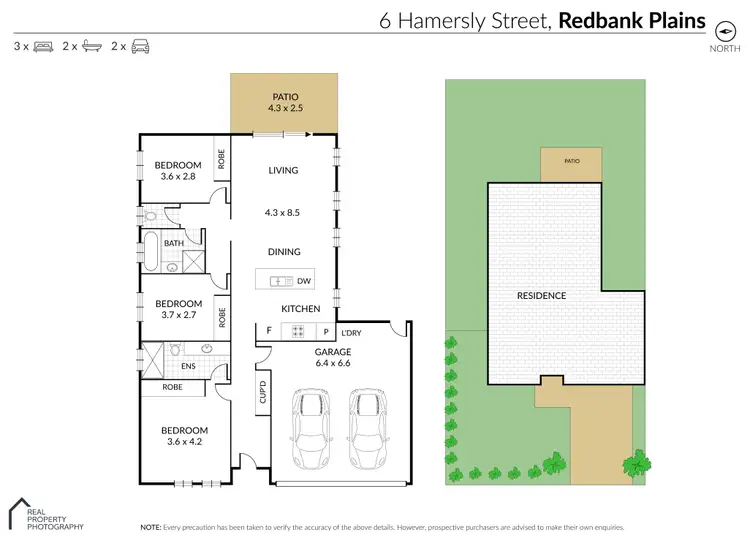 Floorplan of Homely house listing, 6 Hamersly Street, Redbank Plains QLD 4301