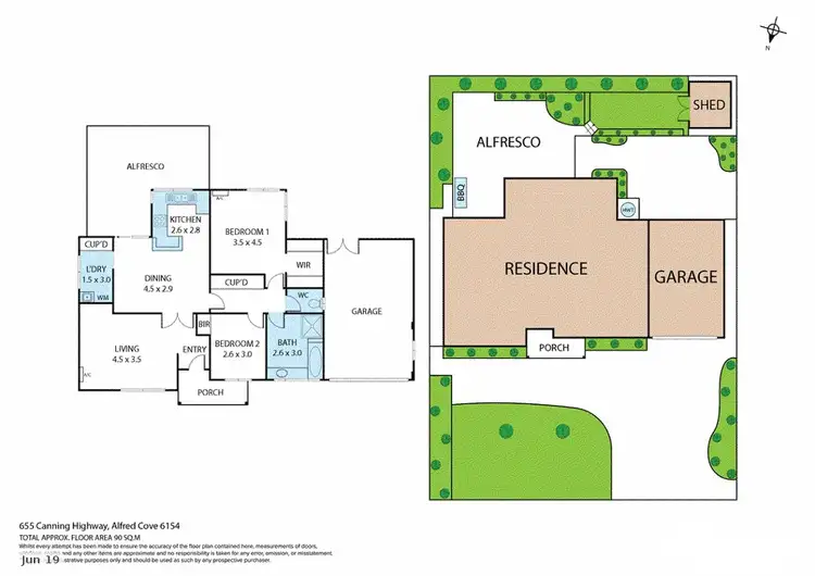 Floorplan of Homely house listing, 655 Canning Highway, Alfred Cove WA 6154