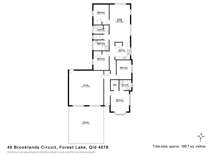 Floorplan of Homely house listing, 49 Brooklands Circuit, Forest Lake QLD 4078