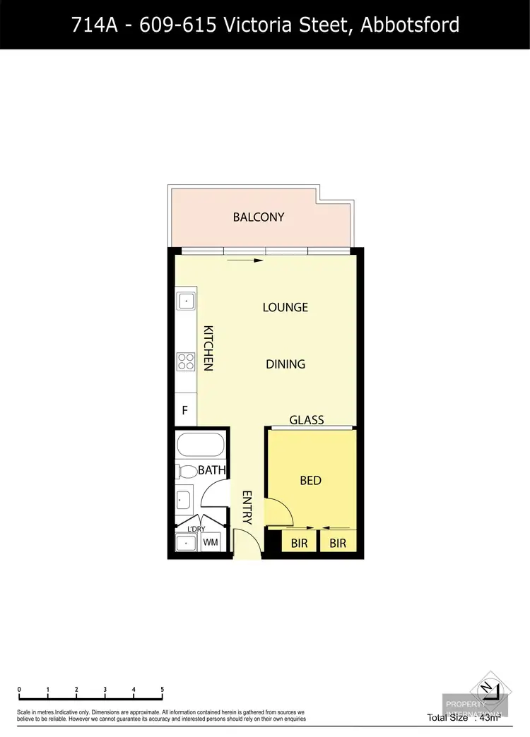 Floorplan of Homely apartment listing, 714A/609-615 Victoria Street, Abbotsford VIC 3067