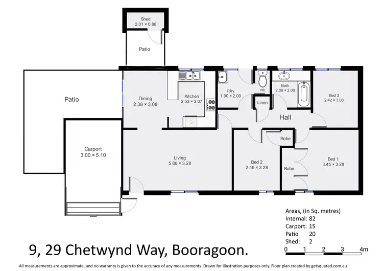 Floorplan of Homely villa listing, 9/29 Chetwynd Way, Booragoon WA 6154