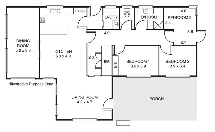 Floorplan of Homely house listing, 38 JENKINS TERRACE, Naracoorte SA 5271
