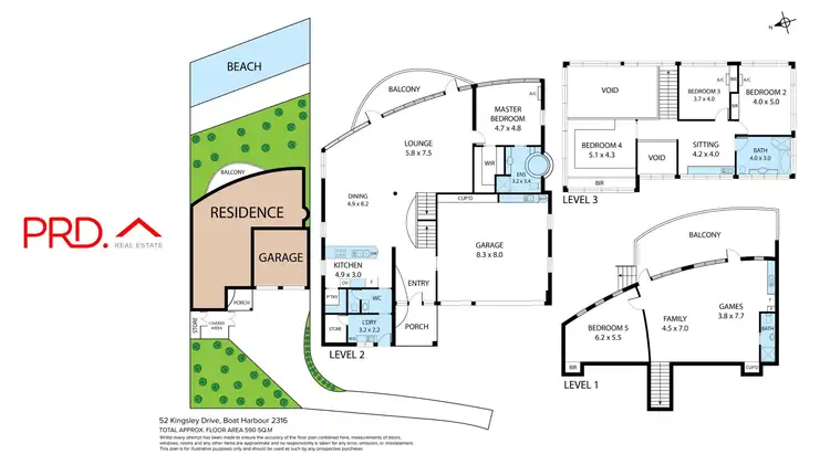 Floorplan of Homely house listing, 52 Kingsley Drive, Boat Harbour NSW 2316