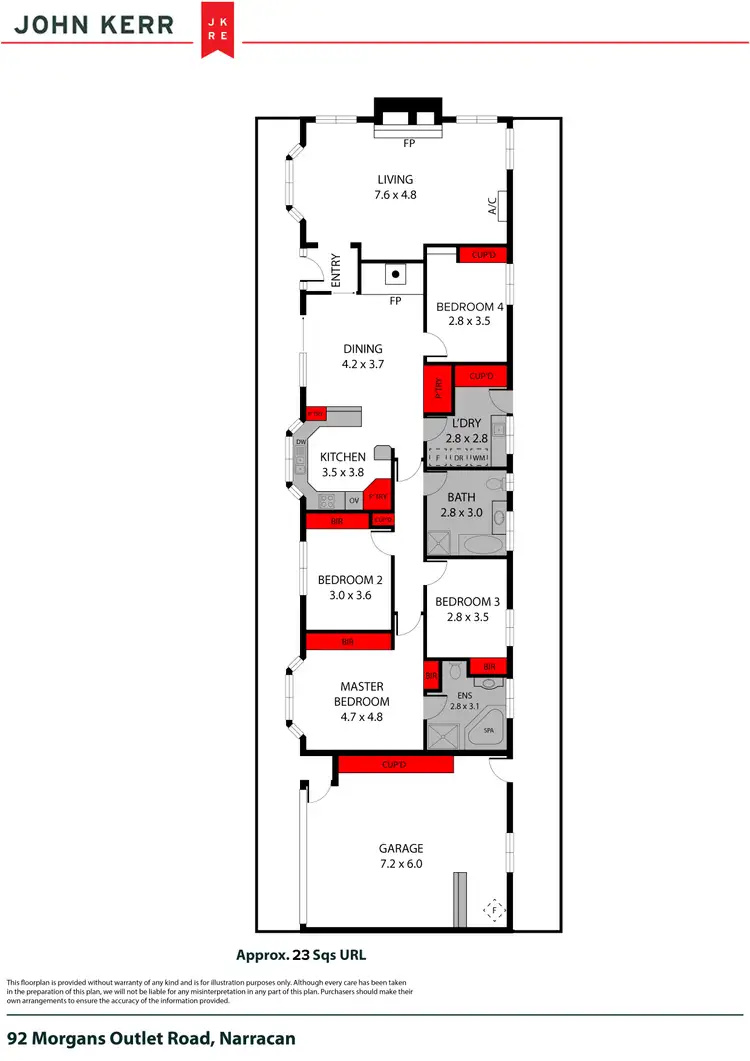 Floorplan of Homely house listing, 92 Morgan's Outlet Road, Narracan VIC 3824