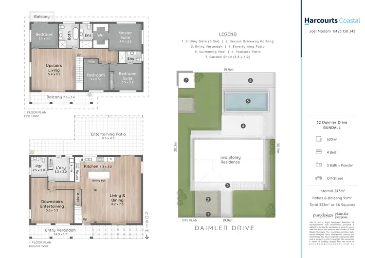Floorplan of Homely house listing, 32 Daimler Drive, Bundall QLD 4217