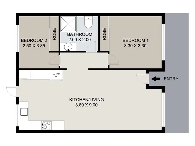 Floorplan of Homely block of units listing, 20 Wattle Street, New Auckland QLD 4680