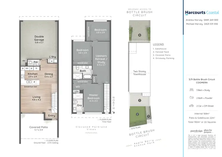 Floorplan of Homely townhouse listing, 3/9 Bottle Brush Circuit, Coomera QLD 4209